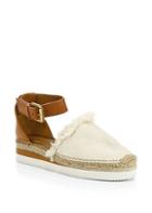See By Chloe Glyn Leather & Cotton Espadrilles