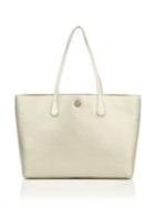 Tory Burch Perry Metallic Leather Tote