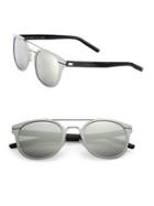 Dior Homme 52mm Round Aluminum Sunglasses