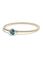 David Yurman Chatelaine Diamond & Gemstone Cabled 18k Gold Bracelet