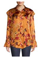 Mother Of Pearl Marin Silk Floral Blouse