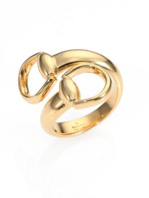 Gucci Horsebit 18k Yellow Gold Ring