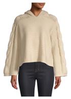 Alice + Olivia Laticia Knit Cropped Hoodie