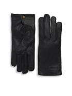 Burberry Embossed Leather Gloves