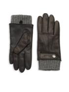 Mackage Knitted Leather Gloves