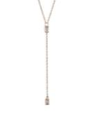 Jennifer Zeuner Jewelry Scotty White Sapphire Lariat Necklace