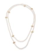 Adriana Orsini Statement Faux-pearl Crystal Station Necklace