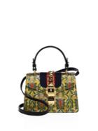 Gucci Mini Sylvie Multicolor Brocade Top Handle Bag