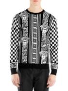 Versace Intarsia Check Sweater