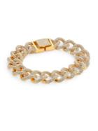 Adriana Orsini Crystal Pave Curb Link Bracelet/goldtone