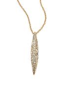 Alexis Bittar Miss Havisham Kinetic Crystal Short Spear Pendant Necklace