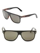 Tom Ford Eyewear Inigo 57mm Square Sunglasses