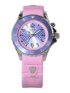 Kyboe Power Light Pink Silicone & Stainless Steel Strap Watch/40mm