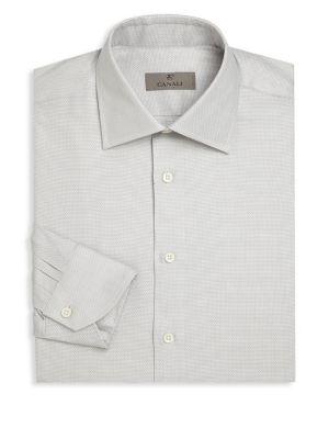 Canali Regular-fit Micro Pattern Shirt