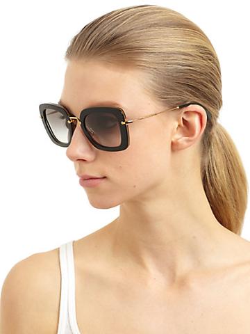 Miu Miu Square Catwalk Sunglasses