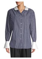 Marc Jacobs Stripe Button-down Cotton Top