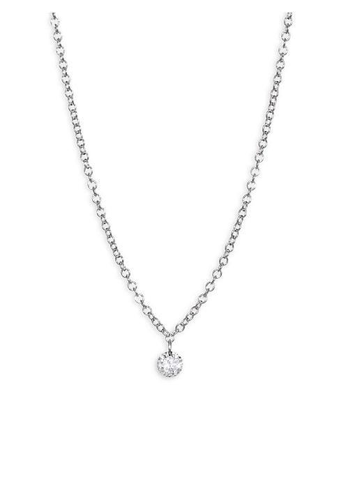 Meira T 14k White Gold & Diamond Pendant Necklace
