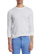 Kiton Stripe Cotton Sweatshirt
