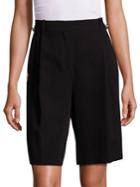 Givenchy Embroidered-pocket Wool Shorts