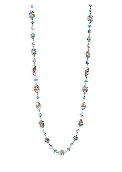 Etho Maria Blue Topaz & Turquoise Necklace