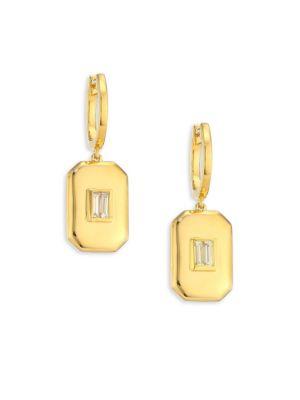 Shay Diamond & 18k Yellow Gold Drop Earrings