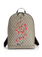 Gucci Kingsnake Print Gg Supreme Canvas Backpack