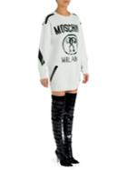 Moschino Cotton Logo Sweatshirt Dress