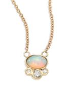 Jacquie Aiche Diamond, White Opal & 14k Yellow Gold Pendant Necklace
