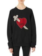 Gucci Oversized Heart Dagger Sweatshirt