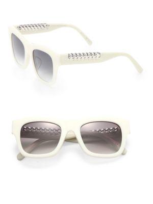 Stella Mccartney Falabella Chain 49mm Square Sunglasses