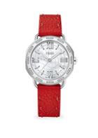 Fendi Selleria Stainless Steel & Diamond Leather-strap Watch