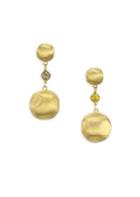 Marco Bicego Africa Multicolor Diamond & 18k Yellow Gold Beaded Drop Earrings