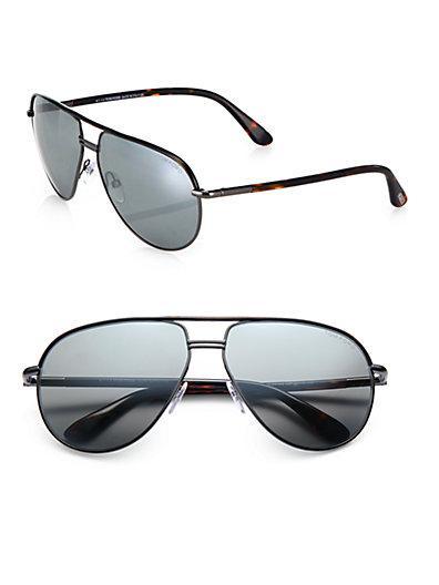 Tom Ford Eyewear Cole 61mm Aviator Sunglasses