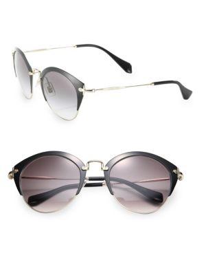 Miu Miu 52mm Metal Phantos Sunglasses