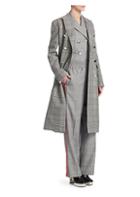 Calvin Klein 205w39nyc Checkered Wool Coat