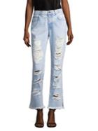 Ao.la Genevive Extreme Distressed Girlfriend Jeans
