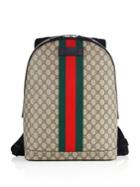 Gucci Large Logo Printed Canvas Backpack