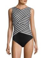 Miraclesuit Swim Mayan Stripe Brio One-piece Swimsuit