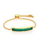 Monica Vinader Baja Green Onyx Chain Bracelet