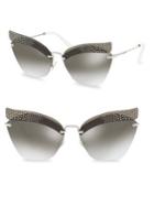 Miu Miu 63mm Mirrored Sunglasses