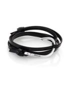 Miansai Hook Leather Wrap Bracelet