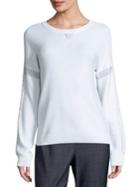 St. John Sport Collection Cashmere-blend Sequin Sweater
