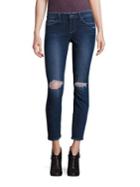 Paige Verdugo Distressed Skinny Ankle Jeans