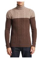 Saks Fifth Avenue Collection Wool Cabled Turtleneck Sweater