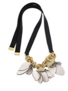 Marni Petals Leather Pendant Necklace