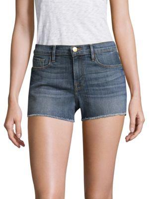 Frame Cut-off Denim Shorts