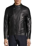 Salvatore Ferragamo Moto Style Leather Jacket