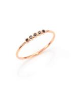 Zoe Chicco Black Diamond & 14k Rose Gold Ring