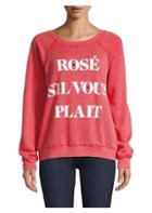 Wildfox Rose Terry Sweatshirt