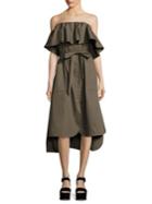 Prose & Poetry Madison Ruffled Strapless Cotton Dress